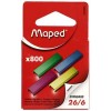 Скобы для степлеров Maped, №26/6, 800 шт., цветные