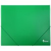 Папка-короб пластиковая на резинке Forpus, толщина пластика 0,6 мм, зеленая